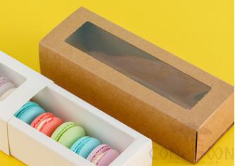 Kraft Macaron Bow  W/ Logo, 18.5*5*5cm