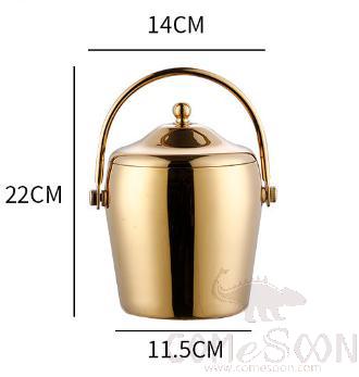 Ice Bucket Copper Color Double Wall 1L