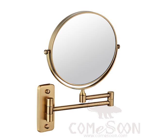 Makeup Mirror-W/o Led / Double-Sided Mirror - Antique - 6 inch (20cm) Single - Copper+ SUS304+ Zinc Alloy