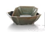 Sfmisty Cloud Series-Beveled Square Bowl, 6"