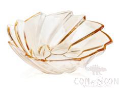 Blinkmax Amber 28cm Flower Fruit Bowl