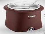 Galena Electric Soup Warmer, with Soup Ladle, PC Lid, 10ltr / 10.5u.s.qt, 220v Ac, 50hz, 420w, Brown