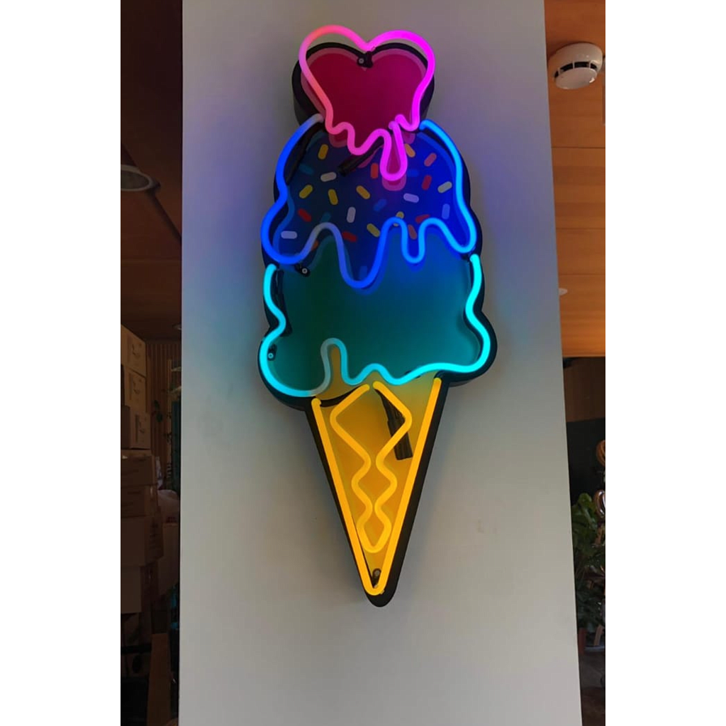 Led Ice Cream Advertising Light, W50*H100cm