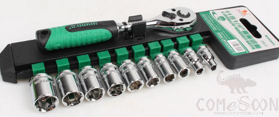 1/4" Socket Set 11pcs, Chrome Vanadium Steel