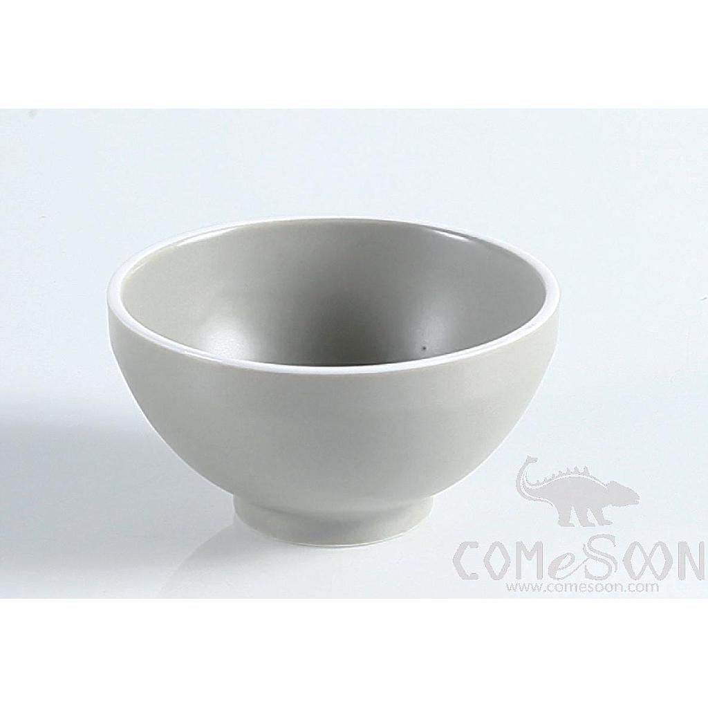 White Grey Series 4.25" Standing Edge Rice Bowl