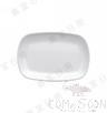 5.3" Rectangular Plate, White, Mf, 135*90*18mm