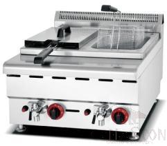 Counter Top 2-Tank 2-Basket Gas Fryer, Size:l 600*W612*H470mm, Hp:40.4mj
Burners:2
Valve Type: Adjustable Low-Pressure Valve