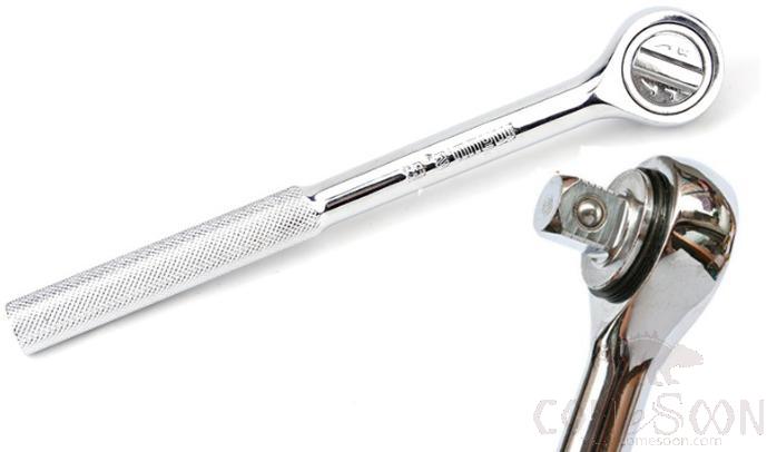 Quick Release Reversible Socket Ratchet Wrench 1/2", Chrome Vanadium Steel+ PP & Tpr Plastic Handle product image