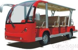 Electric Sightseeing Cart, 5kw, 72v, 270w, 80km, Max Climbing Ability (Loaded) 20%, 14 Seater