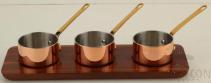Snack Set, L400*W140*H20mm, Red Copper+ Black Walnut product image