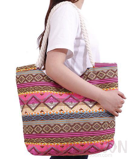Beach Bag-Ploycotton, 39*36*15cm