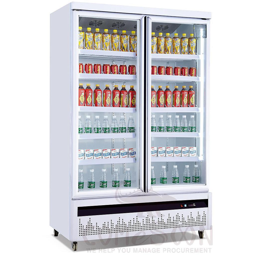 Double-Door Flat-End Display Cabinet 1260*760*1980mm