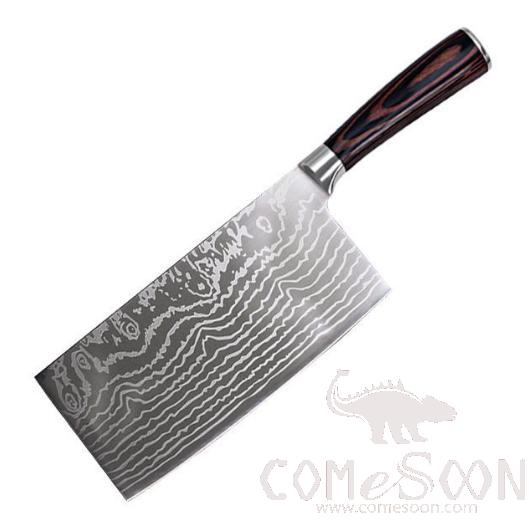 Imitate Damascus Pattern Chinese Slicing Knife