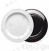 9.5" Two-Color Plate (Moq 50 Pieces) W, White Black, Mf, 240*26mm product image