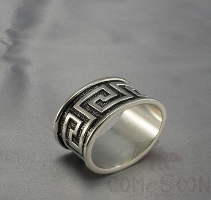 Napkin Ring, Egg-Shaped Eggs in Silver Smeared Black, Zinc Alloy