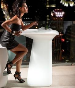 Led Table, PE Plastic, 70*65* 106 cm