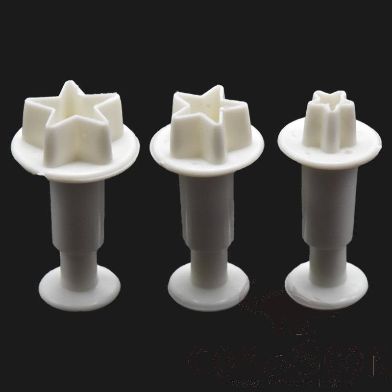 Set of 3 Calyx Cutters, Food-Grade Plastics, 8-14-18 mm
