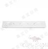 13.3" Three-Hole Long Plate (D217, White, Mf, 339*117*11mm
