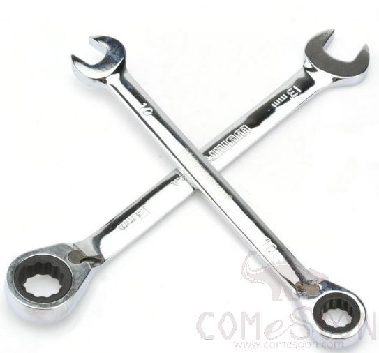 Ratchet Metric Wrenches Open-End and Ring Combination Wrenches 20mm, Cr-v Chrome Vanadium Steel