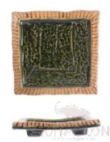 Weave Ten Grasses Four Feet Thick Edged Plate, 16.6*3cm