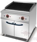 Electric Lava Rock Grill with Cabinet, Dimension:l700*W750*H920mm, Power Supply:12 Kw