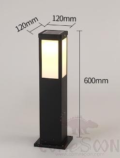 Solar Lawn Lamp, L60cm