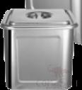 Square Soup Bucket 30L, 201 Ss, 180*180mm
