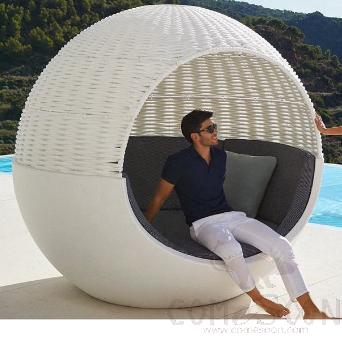 Outdoor Lounge(Sunbed), Aluminum Alloy, 210*200cm