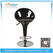 ABS1003 ABS Acrofine High Back Black Color Plastic Bar Stools