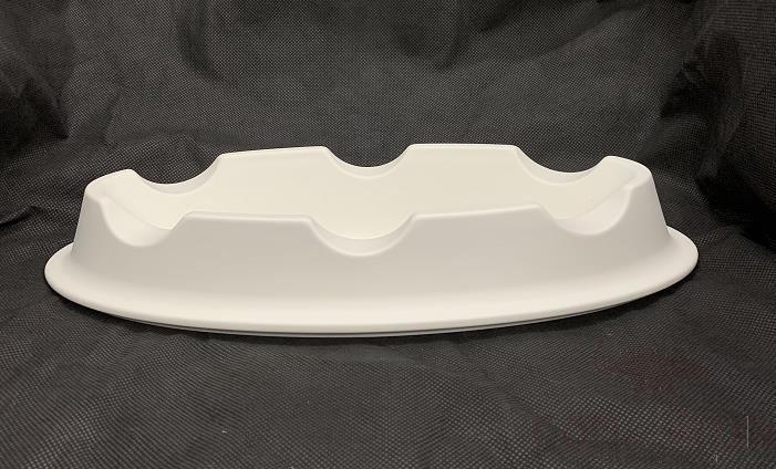 20118 Series 5# Fish Plate Stove Base - Matt White