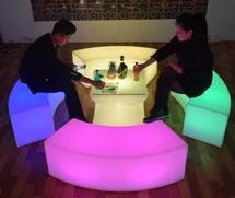 Led Chair, PE Plastic, 120*43* 43 cm