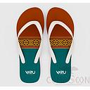 Varu Male Flip-Flops, PE Bottom+ PVC Surface, Size 39