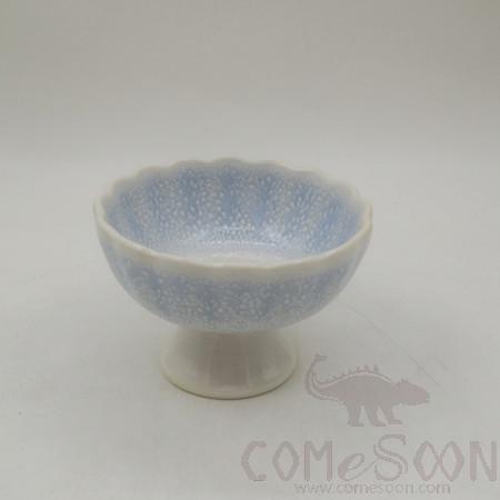 Blue Gradient 3.5" Huaxia Tall Chrysanthemum Bowl