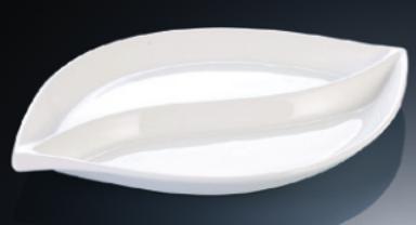 Yy Series- Yin Yang Tray 12" Leaf Shape Plate product image