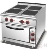 Electric 4 Hot Plate Cooker with Oven(Square), Dimesnion:l800*W900*H920mm, Supplyy : 4 X4+ 4.8 Kw