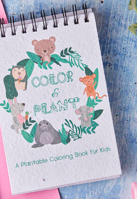 Customised 10pages Plantable Cover Colouring Book