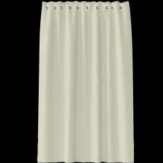 Monochrome Cloth Shower Curtain-Beige, Polyester, 180* 180 cm