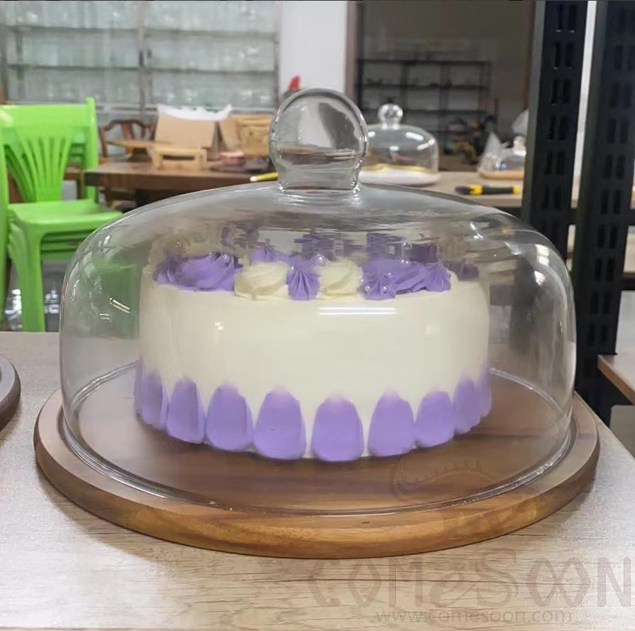 Glass Cover with Wood Base 235*160mm