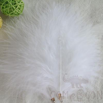 Full Velvet Turkey Feathers with Clip Fasteners, Ø10-12 cm