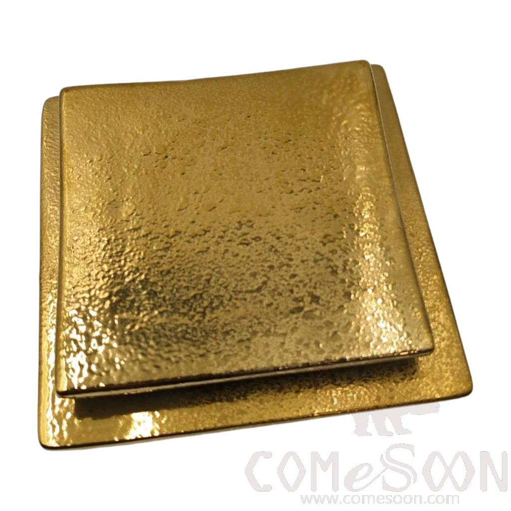 Gold-Plating 8" Square Iron Plate product image