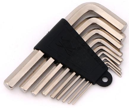 Flat Head Hex Key Wrench 9 Pieces
