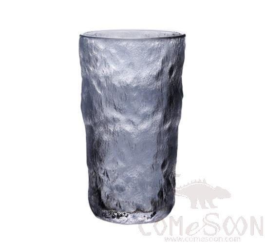 Blinkmax Smoke Gray 367ML Bark Pattern Tall Glass product image