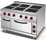 Electric 6 Hot Plate Cooker with Oven (Square), Dimesnion:l1200*W900*H920mm, Supplyy : 4 X6+ 4.8 Kw