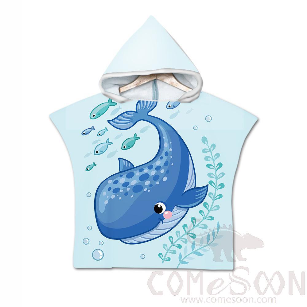 Kid's Cape Beach Towel, Microfiber, 60*80cm