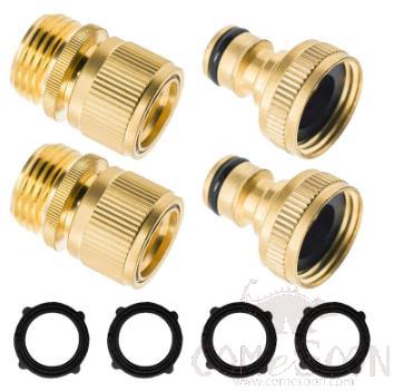 Copper Threaded Fittings for Garden Hose, 26.5mm