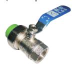 Female threaded spool three-way valve Ii-Green DN 25 x 3/4 "