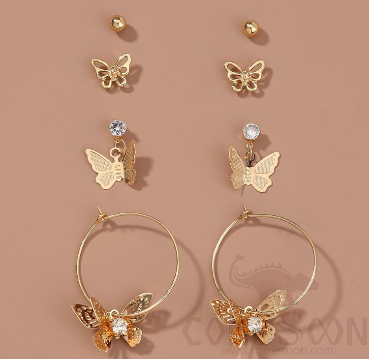 Earring / Dangler / Eardrop / Jewelry Ne858  (Rose Gold)