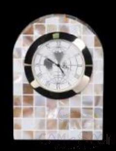 W5-Full Paste White Shell Arched Clock, Resin+ Shell, 86*107* 30 mm product image