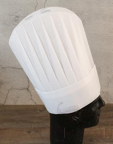 60G Vegetable Fiber Disposable High Dome Chef Hat, 28*30cm