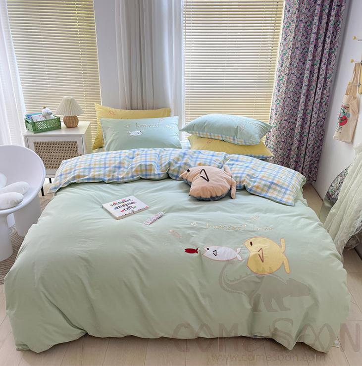 Bed Linens, Cotton, 4 Piece Set(for W150&180 cm Bed)